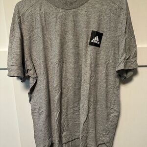 Adidas Men's Heather Gray Short Sleeve Tee